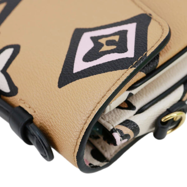 LOUIS VUITTON Metis Pochette Giant Monogram Wild At Heart Canvas Crossbody Bag Beige
