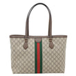 GUCCI Ophidia Medium GG Supreme Canvas Tote Bag Beige 631685