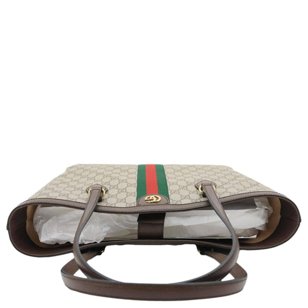 GUCCI Ophidia Medium GG Supreme Canvas Tote Bag Beige 631685