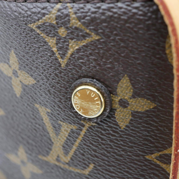 LOUIS VUITTON Montaigne MM Monogram Canvas Shoulder Bag Brown