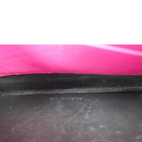 YVES SAINT LAURENT Vicky Patent Leather Crossbody Bag Pink