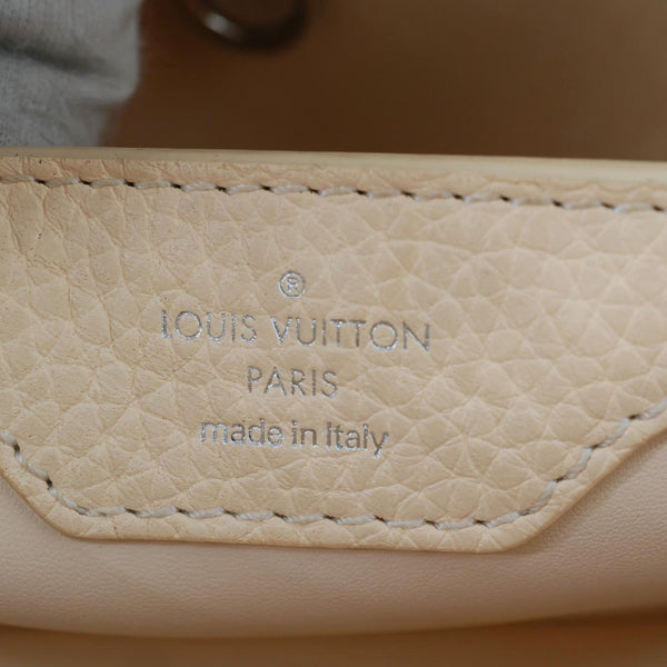 LOUIS VUITTON Capucines BB Mechanical Flowers Taurillon Leather Crossbody Bag Cream