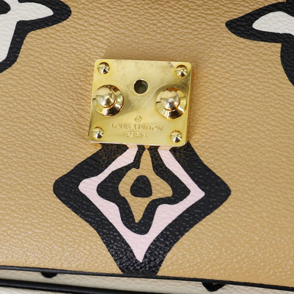LOUIS VUITTON Metis Pochette Giant Monogram Wild At Heart Canvas Crossbody Bag Beige