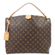 LOUIS VUITTON Graceful MM Monogram Canvas Shoulder Bag Brown