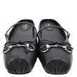 GUCCI Horsebit Calfskin Leather Mules Size 40 Black 850317