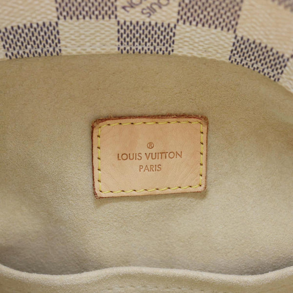 LOUIS VUITTON Artsy MM Damier Azur Hobo Bag White