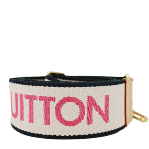 LOUIS VUITTON Speedy Bandouliere Jacquard Canvas Strap Pink