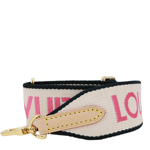 LOUIS VUITTON Speedy Bandouliere Jacquard Canvas Strap Pink