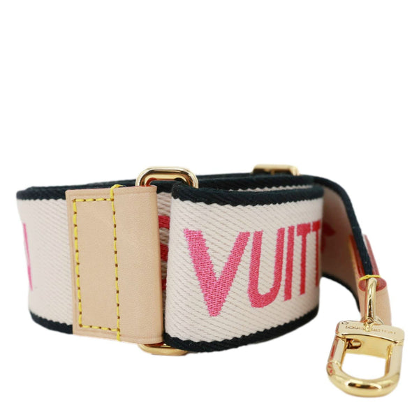 LOUIS VUITTON Speedy Bandouliere Jacquard Canvas Strap Pink