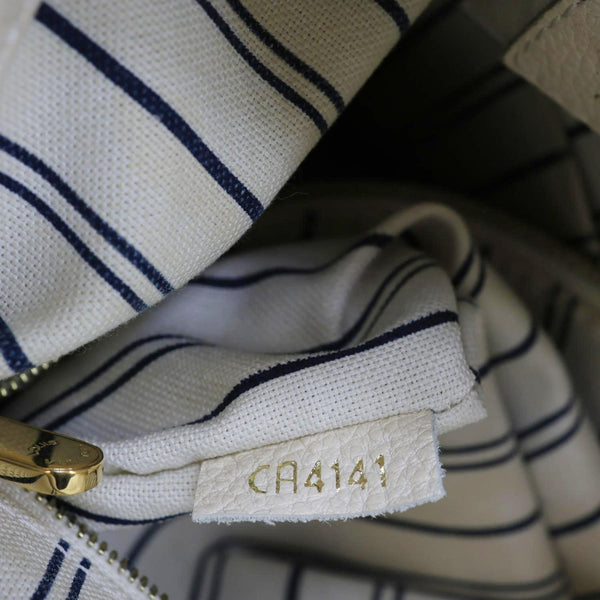 LOUIS VUITTON Artsy MM Monogram Empreinte Leather Hobo Bag Off White