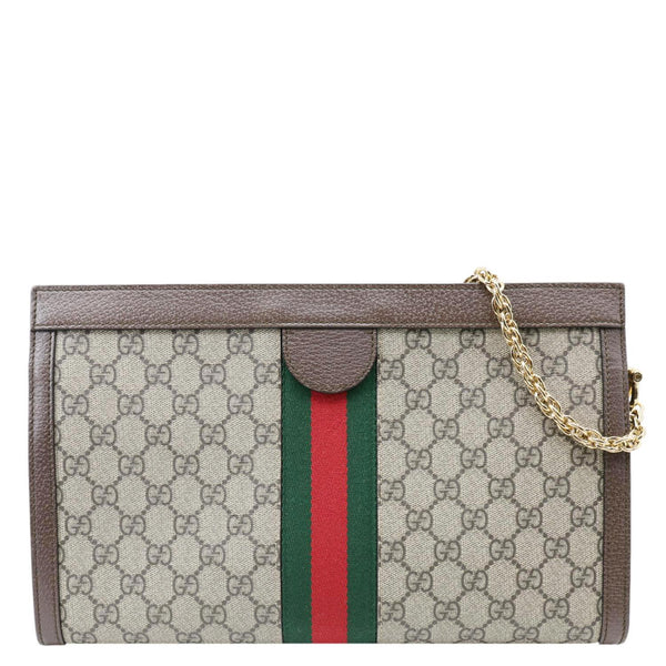 GUCCI Ophidia Medium GG Supreme Canvas Shoulder Bag Beige 503876