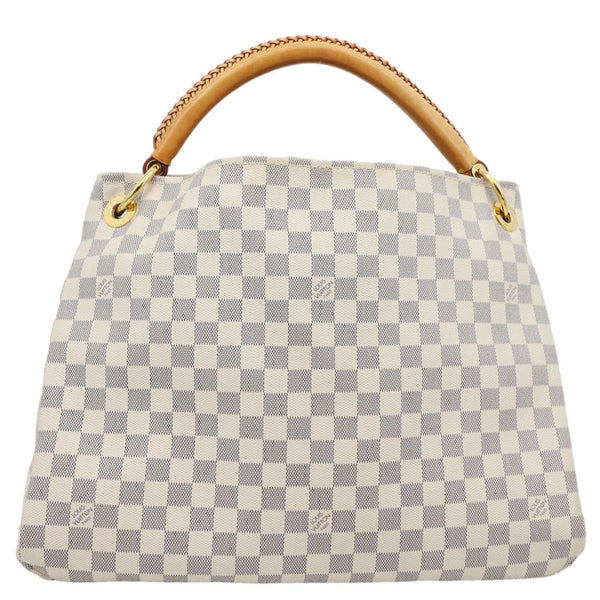 LOUIS VUITTON Artsy MM Damier Azur Hobo Bag White
