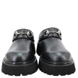 GUCCI Horsebit Leather Mules Size 40 Black 835829