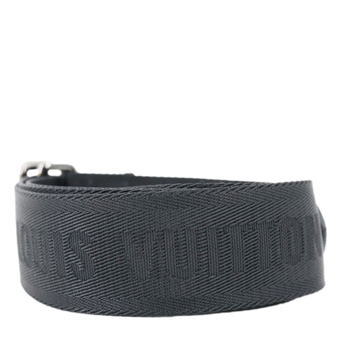 LOUIS VUITTON Keepall Bandouliere Jacquard Canvas Adjustable Shoulder Strap Black