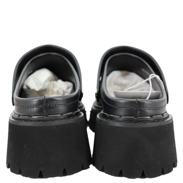 GUCCI Horsebit Leather Mules Size 40 Black 835829