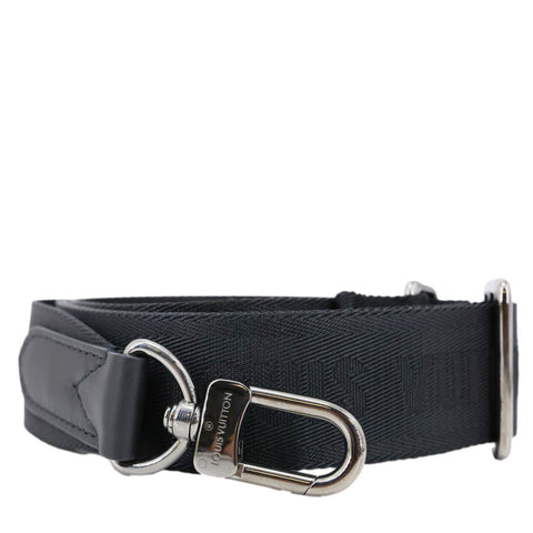 LOUIS VUITTON Keepall Bandouliere Jacquard Canvas Adjustable Shoulder Strap Black