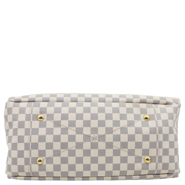 LOUIS VUITTON Artsy MM Damier Azur Hobo Bag White