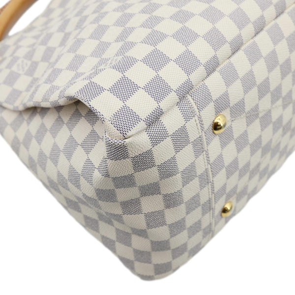 LOUIS VUITTON Artsy MM Damier Azur Hobo Bag White