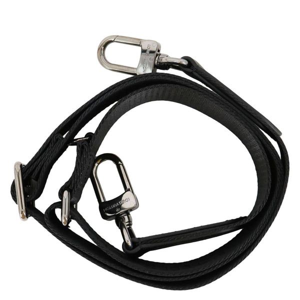 LOUIS VUITTON Keepall Bandouliere Jacquard Canvas Adjustable Shoulder Strap Black