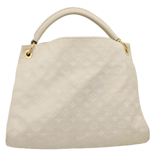 LOUIS VUITTON Artsy MM Monogram Empreinte Leather Hobo Bag Off White