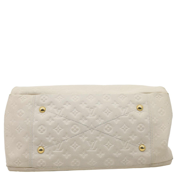 LOUIS VUITTON Artsy MM Monogram Empreinte Leather Hobo Bag Off White