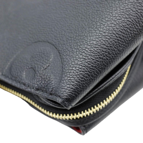 LOUIS VUITTON Grand Palais MM Monogram Empreinte Leather Shoulder Bag Black