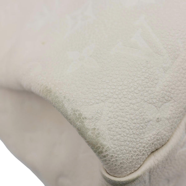 LOUIS VUITTON Artsy MM Monogram Empreinte Leather Hobo Bag Off White