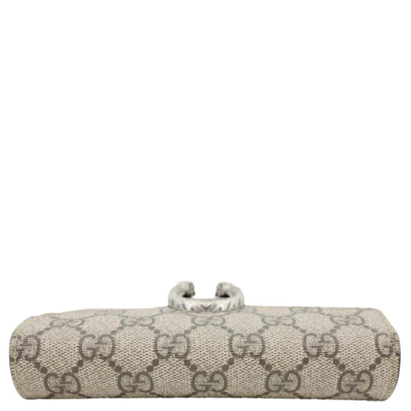 GUCCI Dionysus Super Mini GG Supreme Canvas Crossbody Bag Taupe 476432