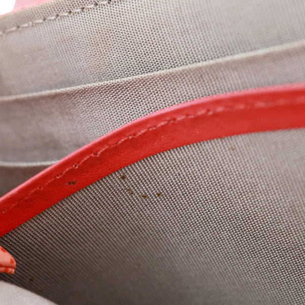 CHANEL Half Moon Caviar Leather Wallet On Chain Coral