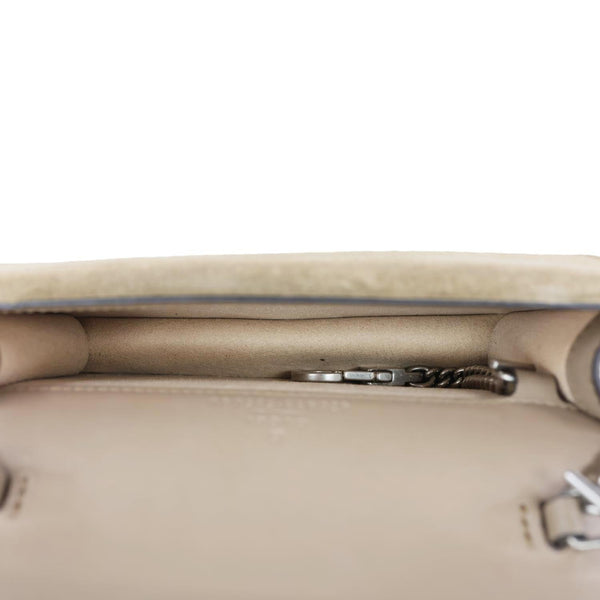 GUCCI Dionysus Super Mini GG Supreme Canvas Crossbody Bag Taupe 476432