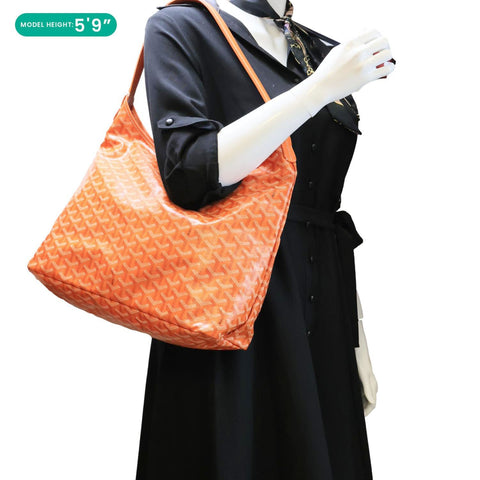 GOYARD Boheme Canvas Hobo Bag Orange