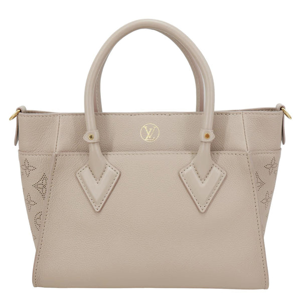 LOUIS VUITTON On My Side PM Monogram Perforated Nappa Leather Shoulder Bag Beige
