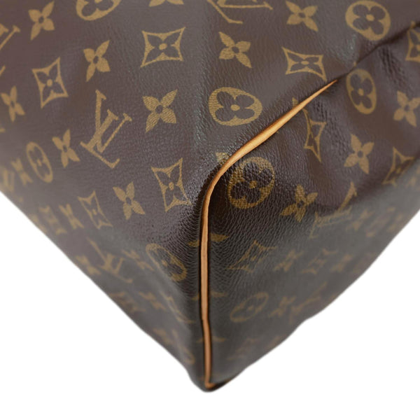 LOUIS VUITTON Speedy 35 Monogram Canvas Satchel Bag Brown
