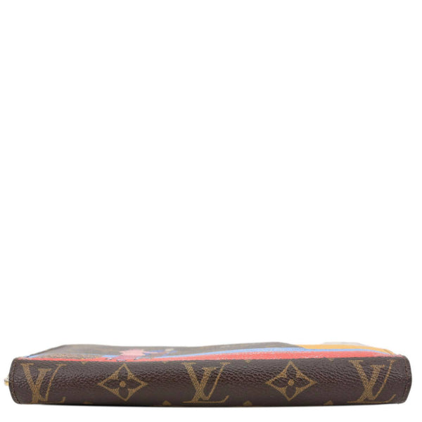LOUIS VUITTON Transatlantic Illustration Monogram Canvas Zippy Wallet Rouge
