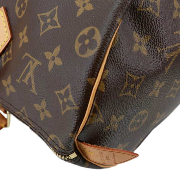 LOUIS VUITTON Speedy 35 Monogram Canvas Satchel Bag Brown
