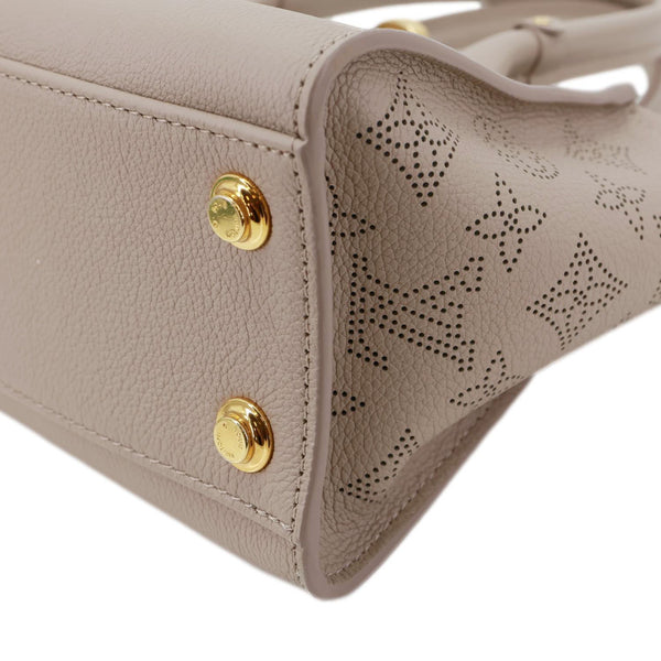 LOUIS VUITTON On My Side PM Monogram Perforated Nappa Leather Shoulder Bag Beige