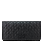 GUCCI Microguccissima GG Leather Long Wallet 449396 Black
