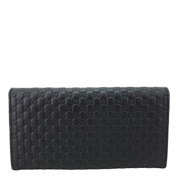 GUCCI Microguccissima GG Leather Long Wallet 449396 Black