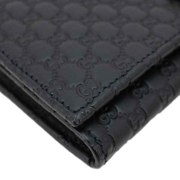 GUCCI Microguccissima GG Leather Long Wallet 449396 Black