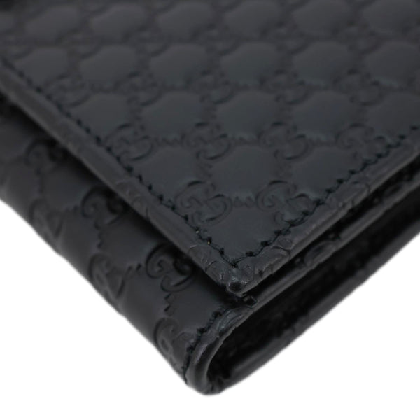 GUCCI Microguccissima GG Leather Long Wallet 449396 Black