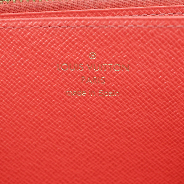 LOUIS VUITTON Transatlantic Illustration Monogram Canvas Zippy Wallet Rouge