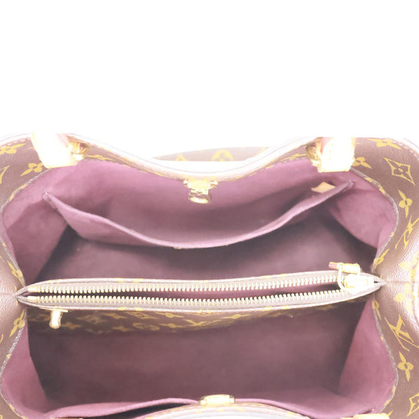 LOUIS VUITTON Montaigne MM Monogram Canvas Shoulder Bag Brown