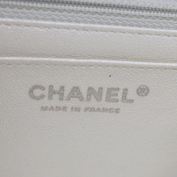 CHANEL Classic Rectangular Flap Mini Quilted Iridescent Leather Crossbody Bag  Multicolor