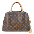LOUIS VUITTON Montaigne MM Monogram Canvas Shoulder Bag Brown