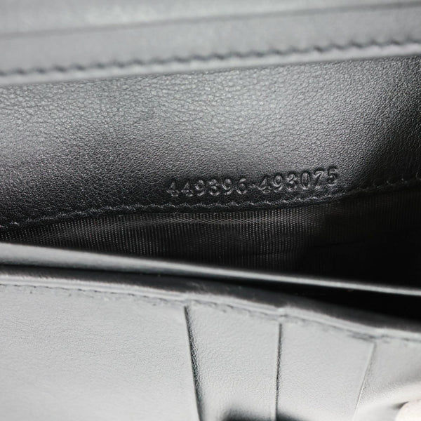 GUCCI Microguccissima GG Leather Long Wallet 449396 Black