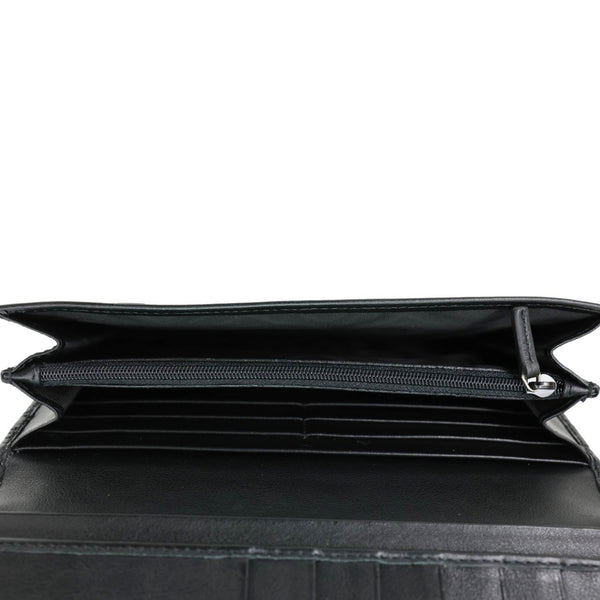 GUCCI Microguccissima GG Leather Long Wallet 449396 Black