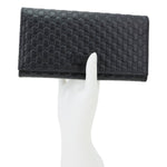 GUCCI Microguccissima GG Leather Long Wallet 449396 Black