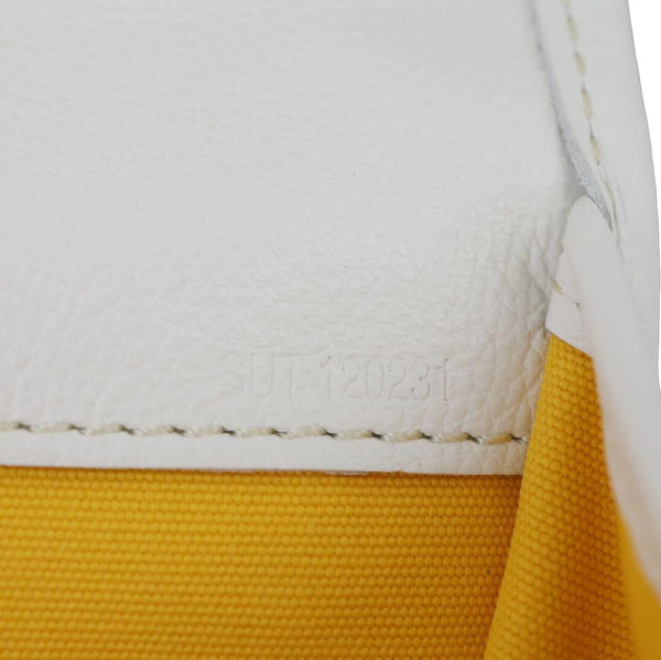 GOYARD Saint Leger Chevron Print Canvas Backpack White