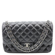 CHANEL Classic Double Flap Leather Shoulder Bag Black