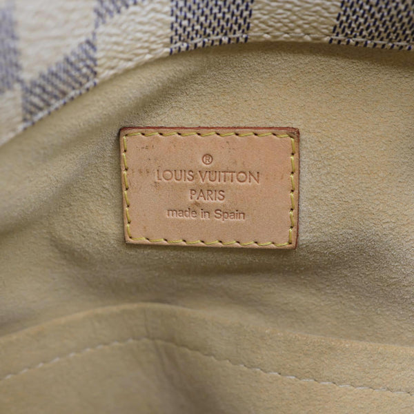LOUIS VUITTON Artsy MM Damier Azur Hobo Bag White